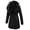 Black, variant on Women's Faux Suede Leather Jackets Outwear Fleece Lined Coat Leather