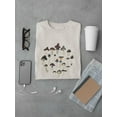 thumbnail image 3 of Doodle Mushrooms T-Shirt Men -Image by Shutterstock, Male XX-Large, 3 of 4