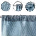 thumbnail image 3 of Mainstays 4 Piece Wave Jacquard Window Curtains Panel Set, Dark Grey, 27.5" W x 84" L, 3 of 5