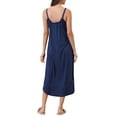 thumbnail image 3 of INSPIRE CHIC Robe de Détente pour Femmes Pyjama Robe de Nuit Bretelles Spaghetti Cami Chemises de Nuit m Bleu Marine, 3 of 6