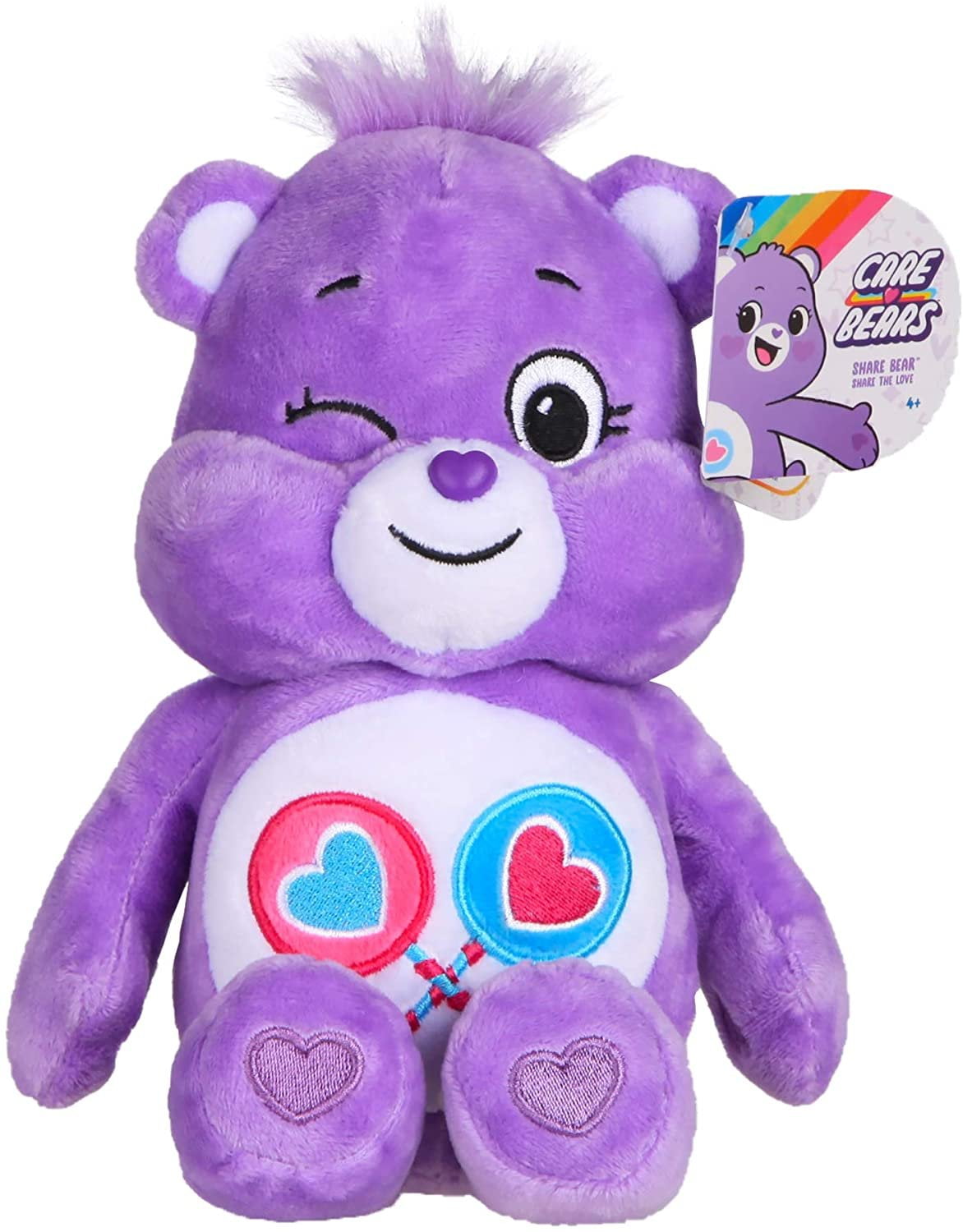 NEW 2020 Care Bears 9" Bean Plush Cheer Bear Soft Huggable Material 