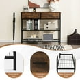 thumbnail image 6 of GVN Console Table, Entryway Table,39.5 Inch Entryway Table with 2 Drawers and 2-Tier Shelves-Rustic Brown, 6 of 10