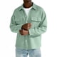 thumbnail image 5 of Top Abrigo Hombres Color Sólido Manga Larga Botón Cuello Moda Casual Verano Al Aire Libre Diario, 5 of 7