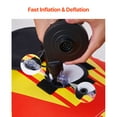 thumbnail image 4 of KFFKFF Towable Tubes for Boating, 1-3 Riders Inflatable Boat Tubes and Towables, 510lbs Capacity Hot Dog Water Sport Tube for Boat to Pull - with Full Nylon Cover, Padded Handles, 4 of 9