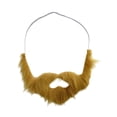 thumbnail image 3 of Disfraz de barba falsa para disfrazarse, cosplay, correa para la barbilla, para festividades. marrón, 3 of 9