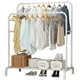 thumbnail image 1 of Perchero Rack Armable Doble Organizador de ropa Color Blanco Practiksa Rack Doble, 1 of 5