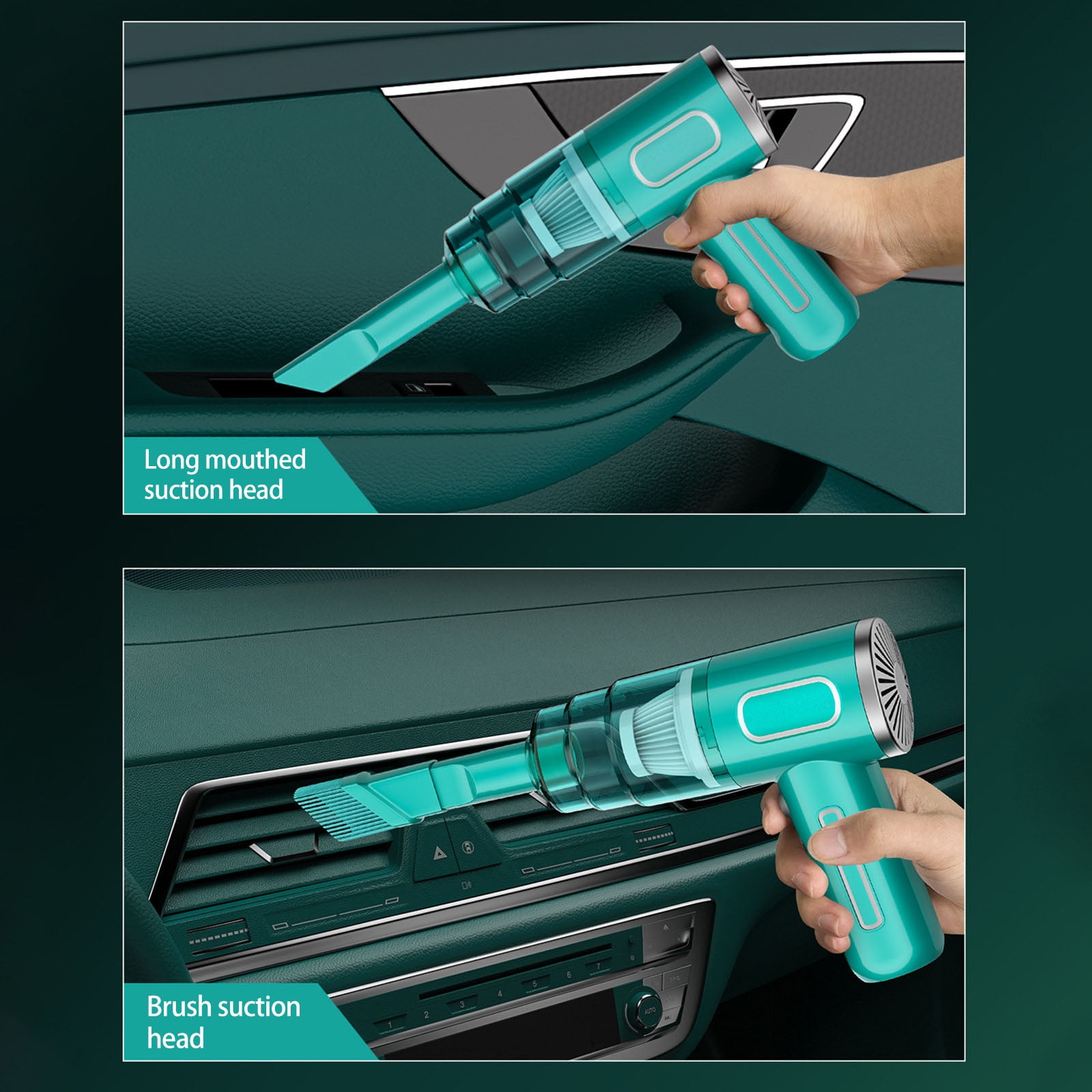 Buodes Summer Savings Clearance Vacuum Cleaners For Home Car Vacuum Cleaner, Super Handheld Portable Car Car Vacuum Cleaner, Home Wireless Mini Blowers 2PC