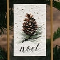 thumbnail image 3 of Holiday Time Frosted Elegance Noel Pinecone Frame Ornament, Gold, 3 of 4