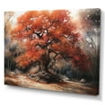 thumbnail image 2 of Designart "Fall Foliage Tree In The Woods II" Tree Floral Canvas Art Print, 2 of 5