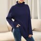 thumbnail image 1 of Suéter Suéteres de manga larga para mujer Suéter de punto acanalado acogedor Suéter elegante Prendas de abrigo Ygjytge Azul Marino S para Mujer, 1 of 6