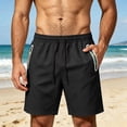 thumbnail image 2 of Hearthz Mens Quick Dry Shorts Relaxed Fit Breathable Mens Shorts Athletic Hiking Camping Running Shorts with Pocket, 2 of 7