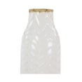 thumbnail image 5 of DecMode 16" Geometric White Porcelain Ceramic Vase with Brown Base, 5 of 7