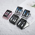 thumbnail image 6 of Unique Bargains 4pcs Beautiful Box Nail Clipper Set 3.15"x 0.55" Gradient Pink, 6 of 6