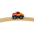 thumbnail image 5 of MasterPieces Monster Truck Wooden Toy Train Engine For Kids, 5 of 5