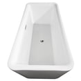 thumbnail image 5 of Wyndham Collection Emily 68.88" Acrylic Freestanding Bathtub in White/Chrome, 5 of 8
