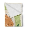 thumbnail image 2 of Harvest Soft Flannel Fleece Blanket, Vintage Style Art Illustration About Organic Potatoes Fresh From Farm, Cozy Plush for Indoor and Outdoor Use, 60" x 80", Eggshell and Multicolor, by Ambesonne, 2 of 5