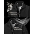 thumbnail image 6 of Colsmile Men's Bomber Jacket, Lightweight Casual Zip Up Windbreaker with Plaid Lining, 6 of 8