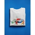 thumbnail image 3 of Colorful Rhino Design Sweatshirt Women -Image by Shutterstock, Female XX-Large, 3 of 4