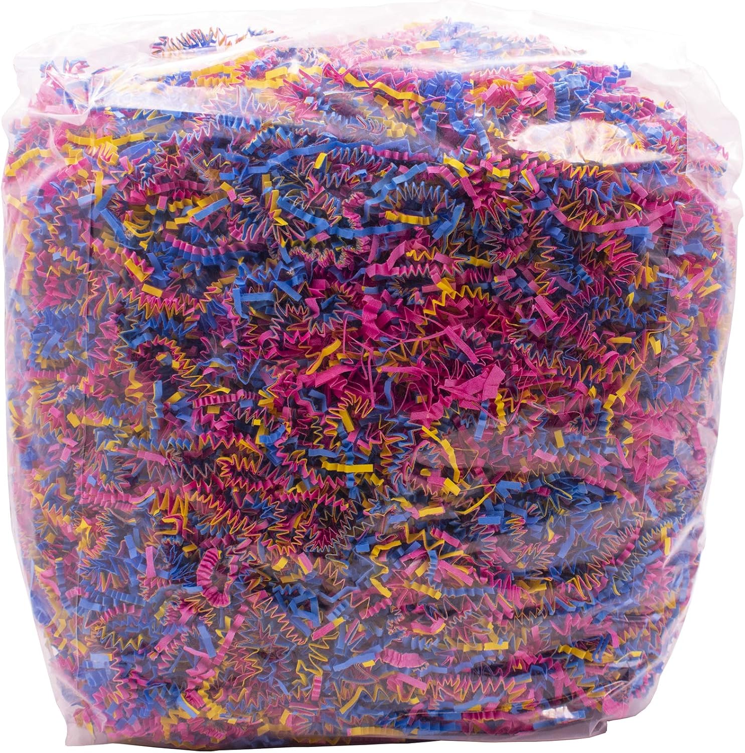 3-Ply Crinkle Cut Shredded Paper, 2 lbs, Fiesta Mix