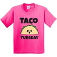 thumbnail image 3 of Inktastic Kawaii Taco Tuesday Youth T-Shirt, 3 of 5