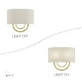 thumbnail image 4 of 60272-33 Livex Lighting Stratton - 2 Light ADA Wall Sconce-11 Inches Tall and 13 Inches Wide-Soft Gold Finish, 4 of 18