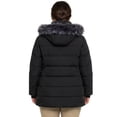 thumbnail image 4 of Wantdo Women's Plus Size Coat Quilted Winter Puffer Jacket Thicken Hooded Parka Coat Black 2XL, 4 of 8