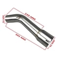 thumbnail image 3 of Motorcycle Modification Exhaust Middle Link Pipe Muffler For Yamaha FZ1 FZ1-N FZ1000 2006-2015 Exhaust Mid-Pipe, 3 of 10