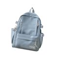 thumbnail image 4 of Mochila de moda versátil con bolsillo frontal, informal, de nailon, ligera y ajustable. Azul, 4 of 9