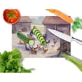 thumbnail image 2 of Carolines Treasures BDBA0352LCB Chicken Hen Feeding Time Glass Cutting Board Large, 12H x 16W, multicolor, 2 of 2