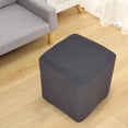 thumbnail image 4 of Foot Stool Slipcover Stretch Ottoman Footstool Covers red, 4 of 6