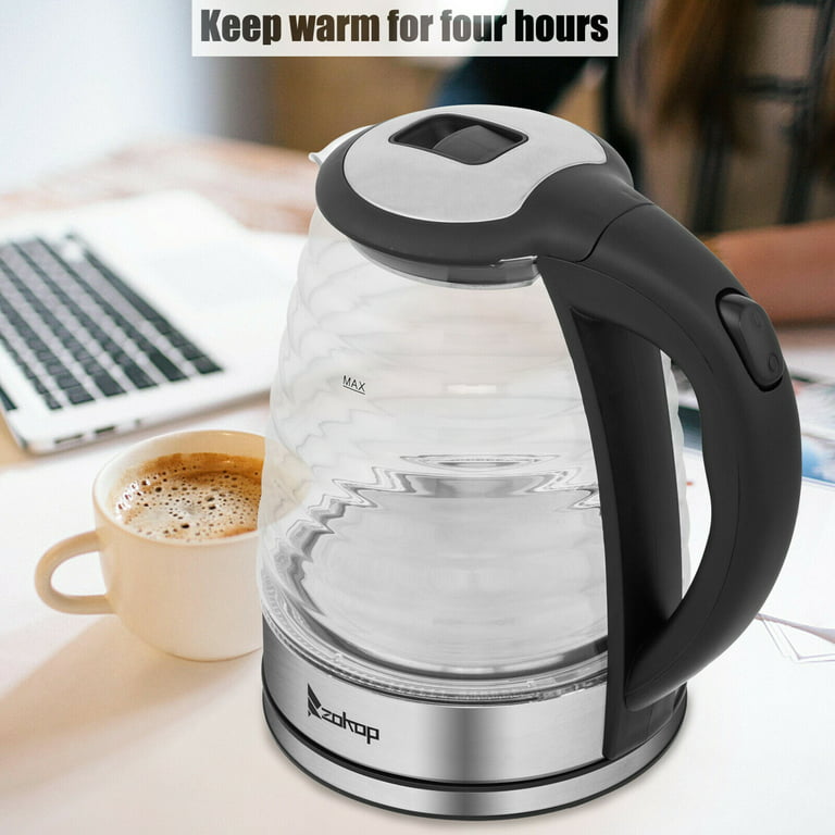 Topwit Electric Kettle Water Heater Boiler, 2 Liter Stainless Steel Coffee  Kettle and Tea Pot, Auto Shut-off and Boil Dry Protection, Upgraded 