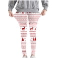 thumbnail image 5 of Nilvkv Leggings for Girls, Girls Pants, Holiday-Ready Stretch Tights with Christmas Tree and Reindeer Print, finished with Elastic Waist Multicolor 4-5 Years, 5 of 8