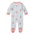 Burt's Bees Baby Newborn Baby Girl Organic Cotton Sleep 'N Play Footed Pajamas