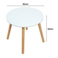 thumbnail image 5 of Dapmiu 23.6 Inch Round Dining Table for Small Spaces, Minimalist White Kitchen Table for 2-3 People with Easy-Clean Surface, 5 of 7