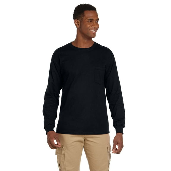 Gildan Adult Ultra Cotton 6 oz. Long-Sleeve Pocket T-Shirt - G241