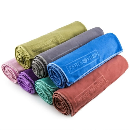 Peace Yoga Non Slip Suede Exercise Towels  [15