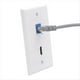 thumbnail image 5 of 1 Paquete de Placa de Pared Compatible con Cat6 y de 2 Puertos con Inserto de Acoplador en Línea Placa de Pared Hembra A Hembra, 5 of 5
