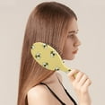 thumbnail image 2 of Gift for Bee Lovers - Gentle Detangler Brush with Honeycomb Pattern, Durable Design, Suitable for All Hair Types, 2 of 5