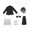 D-Black, variant on Popstar Costume Set Kids 70s 80s 90s Retro Disco Dance Star Sequin Jacket Trousers Hat Glove Stage Performance Cosplay Party Outfit for Boys Girls