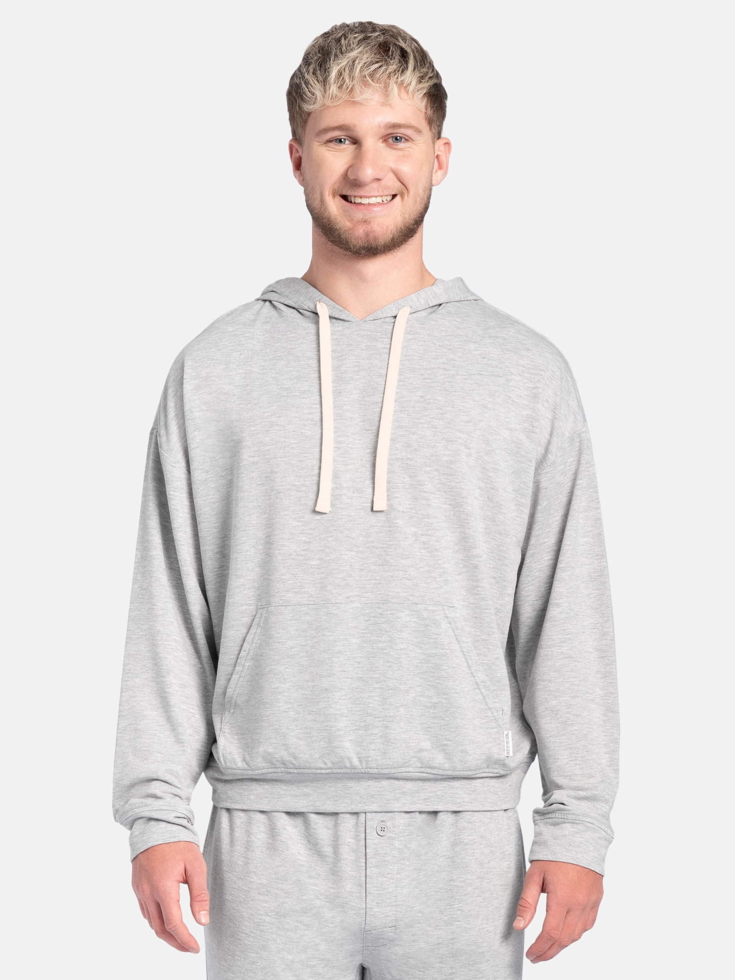 Fruit of the Loom Men's Baby French Terry Pullover Sleep Hoodie, Sizes S - XXL