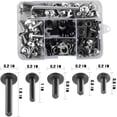 thumbnail image 2 of Yazoeia 195PCS Motorcycle Fairing Bolt Kit, M5 M6 Aluminum Motor Windscreen Screws Fasteners Fairing Bolts Nut Clips Mounting Washers Nuts Screws Assortment, Universal for Motor, Sport CJC912-116194, 2 of 6