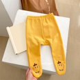thumbnail image 5 of GZEFJRQM Wide Leg Sweatpants Girls Green Toddler Pants 6-9 Month Girl Pants Basketball Pants for Girls Toddler Green Pants Baby Clothes Boy Newborn, Yellow 0-3 Months, 5 of 5