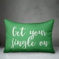 thumbnail image 2 of Creative Products Get Your Jingle On in Light Green 14x20 Spun Poly Pillow, 2 of 2