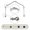 Satin Nickel, variant on Aria 13/16" 4-Sided Bay Window Curtain Rod - Cocoa