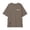 Brown, variant on Gyujnb Paris Print Side Slit Short Sleeve T Shirt Casual Round Neck Loose Tee (Girls),15-16 Years