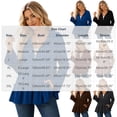 thumbnail image 2 of Floleo Women's Hooded Zip Up Tiered Ruffle Babydoll Top Long Bell Sleeve Casual Textured Knit Cardigan Jacket with Two Deep Side Pockets Outerwear Jackets, 2 of 8