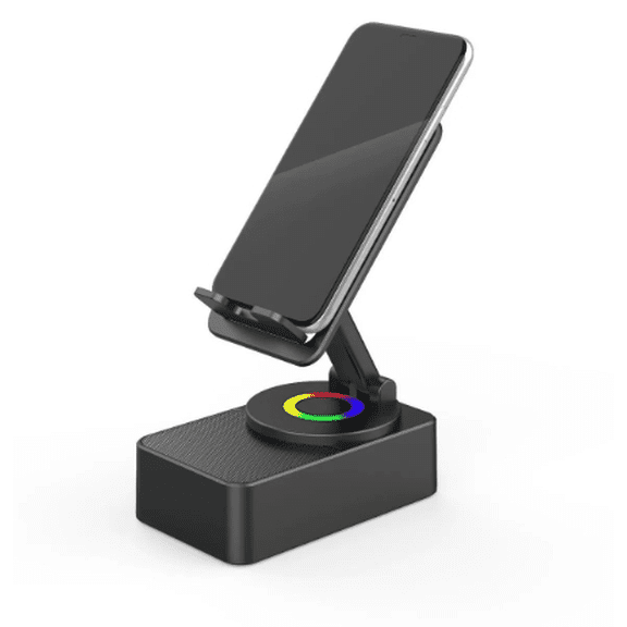 Bluetooth Wireless Audio Speaker with 5-in-1 Charging Battery LED Phone Stand Gift for Friends & Family
