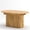 Natural, variant on S-HOME Modern Arc-Shaped Extendable Dining Table in Three Colors, 55.11-70.86 Inch MDF Material with Striped Legs Seating 4-6 People for Home Use , Black