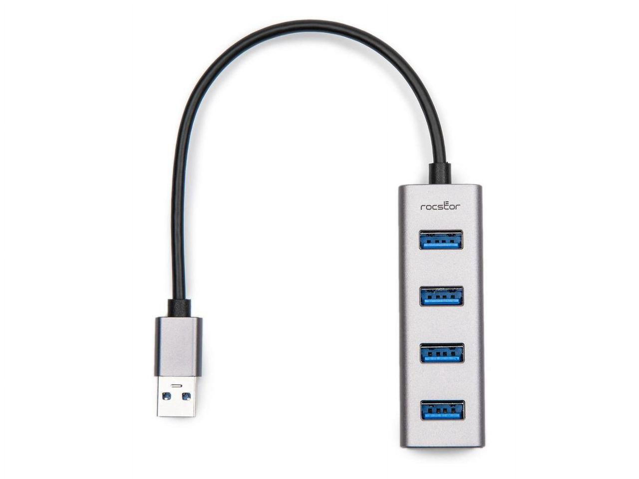 Rocstor Portable 4 Port Hub USB-A to 4x USB-A SuperSpeed USB 3.0