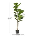 thumbnail image 4 of 150CM ARTIFICIAL FIDDLE LEAF FIG TREE, 4 of 5